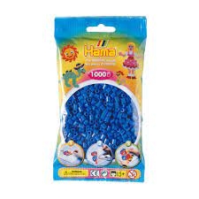 HAMA STRIJKKRALEN - BLAUW, (09) 1000ST. (ZAKJE 17,5 X 9,5 CM)